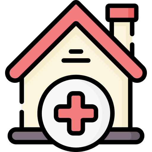 Home home contagious illness nursing home icon Home home contagious illness nursing home icon