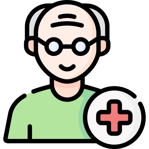 Old man avatar elderly person icon Old man avatar elderly person icon