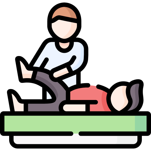 Physical therapy healthcare and medical people physical activity icon