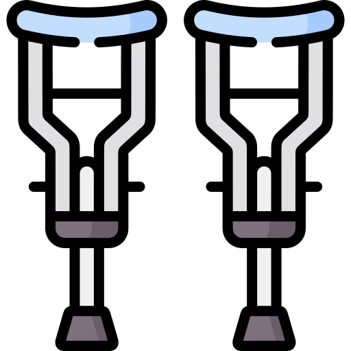 Crutches disability accessibility crutches icon Crutches disability accessibility crutches icon