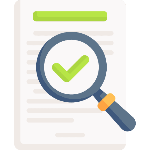 Proofreading file business correction icon