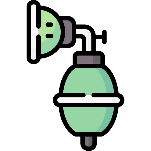 Respirator healthcare and medical hospital manual icon Respirator healthcare and medical hospital manual icon
