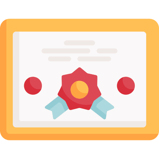 Certificate trophy award certification icon Certificate trophy award certification icon