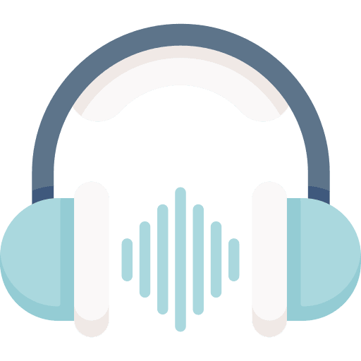 Listening audio listening earphones icon Listening audio listening earphones icon