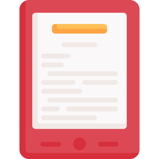 Ereader tablet text lines electronics icon Ereader tablet text lines electronics icon