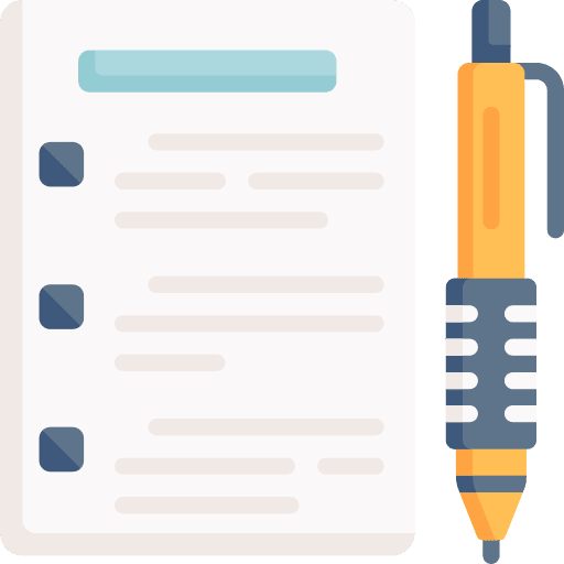 Exam file paper files and folders icon Exam file paper files and folders icon