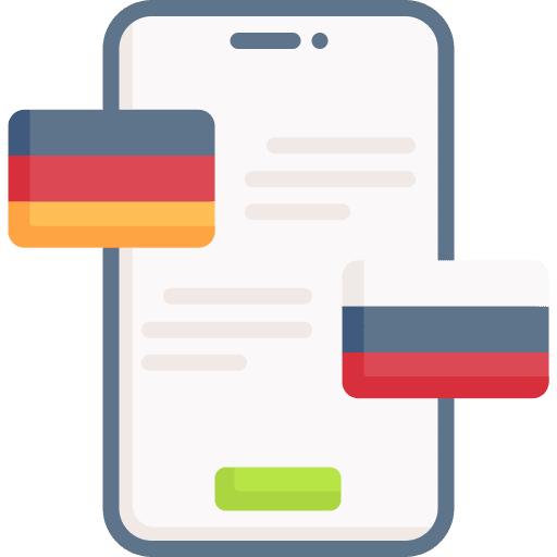 Foreign language dialogue chat bubble translation icon Foreign language dialogue chat bubble translation icon