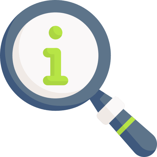 Information info magnifying glass search engine icon Information info magnifying glass search engine icon