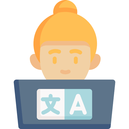 Translator professions and jobs education language icon Translator professions and jobs education language icon