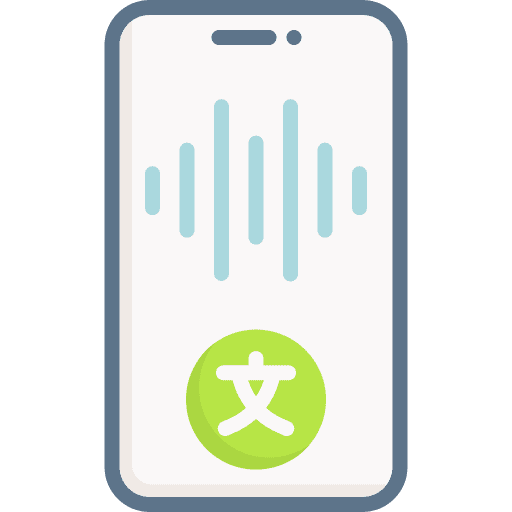Translation voice voice record sensor icon Translation voice voice record sensor icon