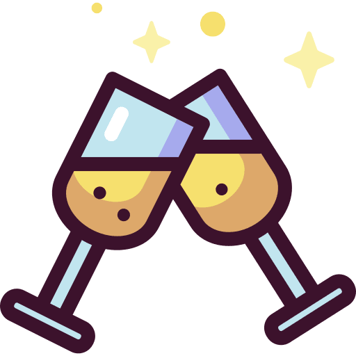 Champagne glasses alcoholic drink champagne cheers icon Champagne glasses alcoholic drink champagne cheers icon