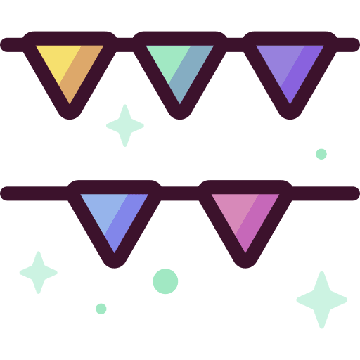 Garland celebration party garland icon Garland celebration party garland icon