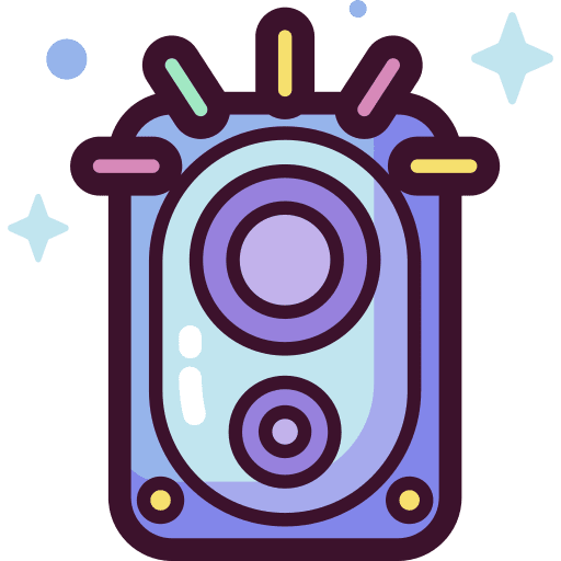 Speaker loudspeakers music party icon Speaker loudspeakers music party icon