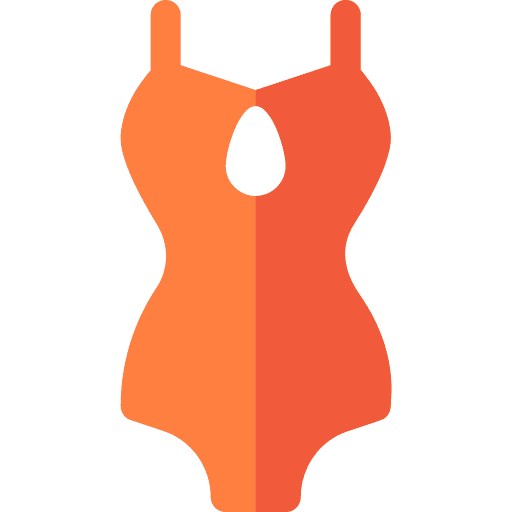 Swimsuit fashion femenine beach icon Swimsuit fashion femenine beach icon