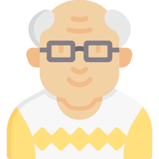 Grandfather user people grandpa icon