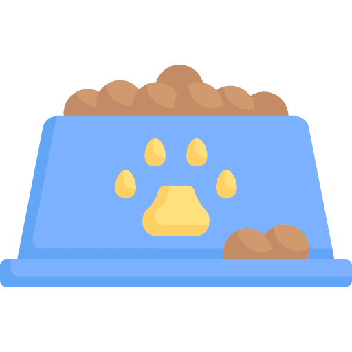 Dog food pets animals paw icon Dog food pets animals paw icon