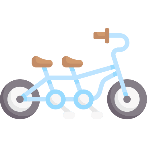 Tandem transport transportation romantic icon Tandem transport transportation romantic icon