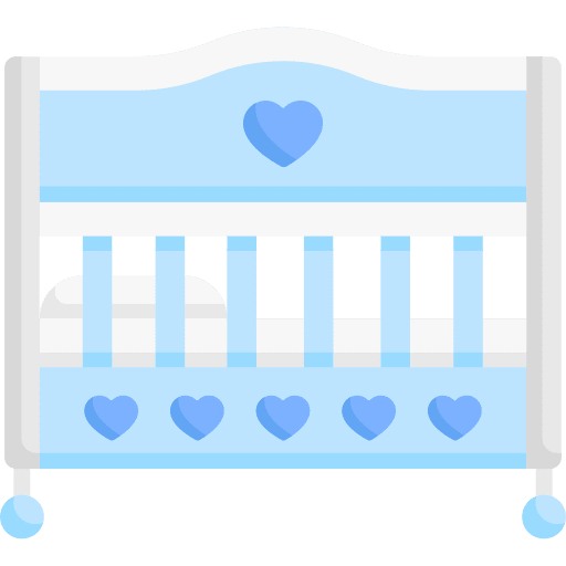 Baby crib kid and baby kid crib icon Baby crib kid and baby kid crib icon