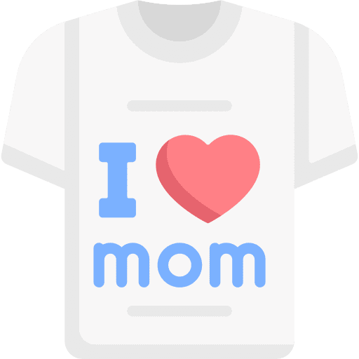 Tshirt mothers day i love mom tshirt icon Tshirt mothers day i love mom tshirt icon