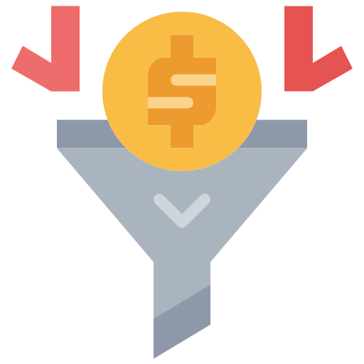 Filter finance filtering business and finance icon Filter finance filtering business and finance icon