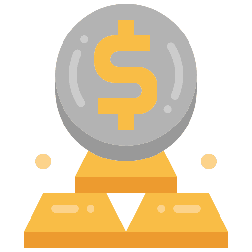 Gold price precious business and finance gold icon Gold price precious business and finance gold icon