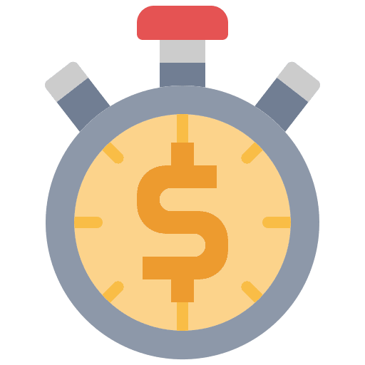 Time is money timer stopwatch time is money icon Time is money timer stopwatch time is money icon