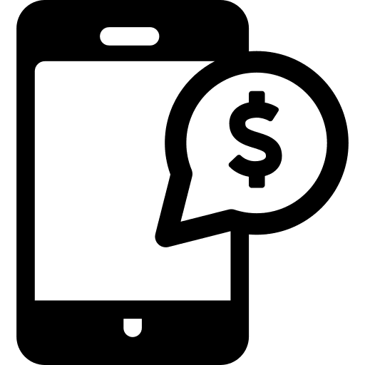 Mobile payment mobile phone technology smartphone icon Mobile payment mobile phone technology smartphone icon