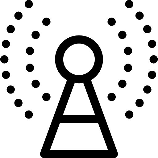 Antenna electricity wifi signal icon