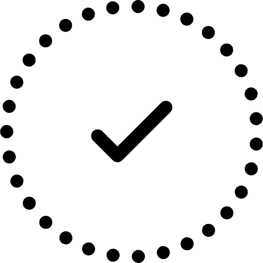 Checked multimedia option check mark icon