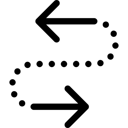 Direction orientation trail way icon