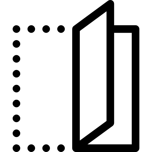 Fold folding leaflet map icon