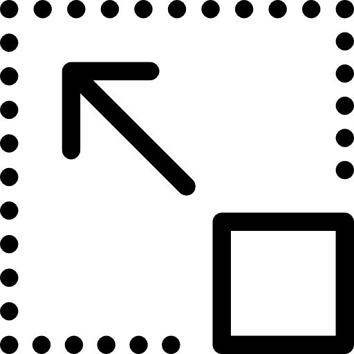 Full screen full screen direction diagonal icon