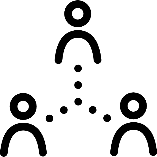 Networking supervise boss hierarchical structure icon