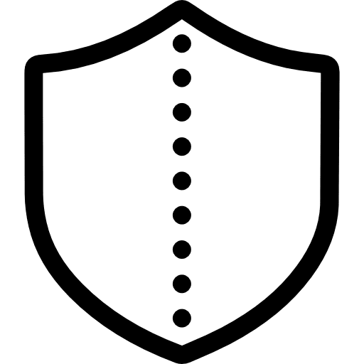 Shield protection defense security icon