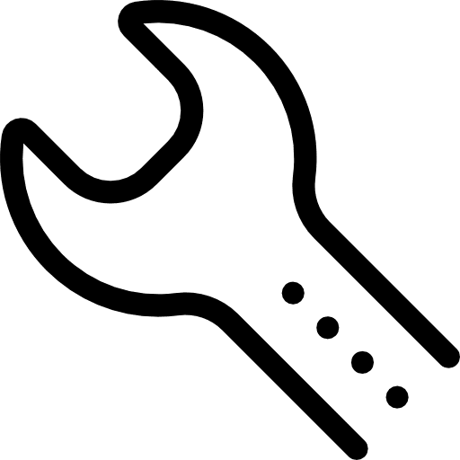 Wrench improvement garage tools and utensils icon