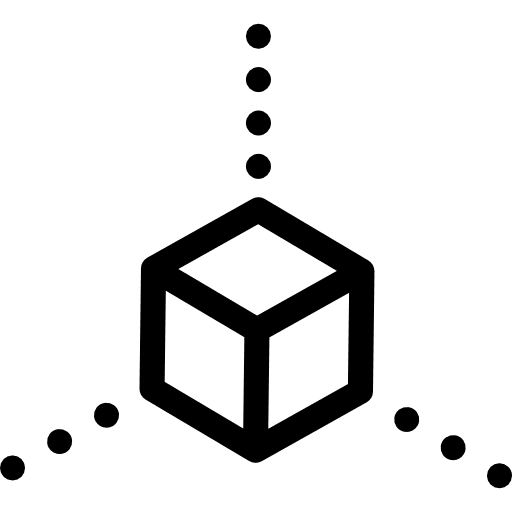 Cube geometrical perspective cubes icon