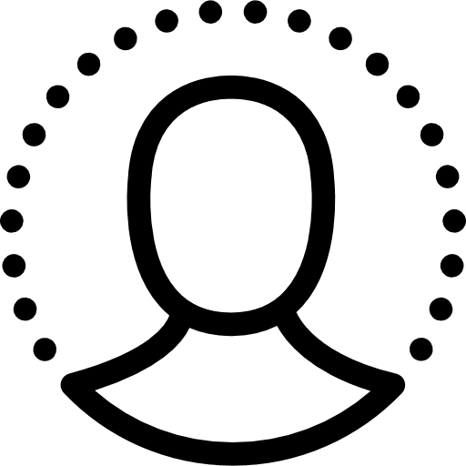 User username avatar stick man icon