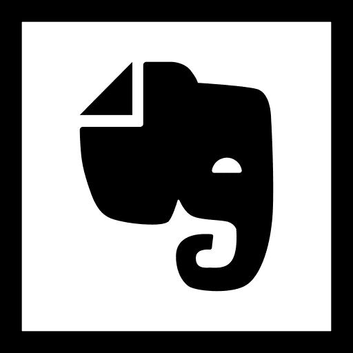 Evernote social network logotype evernote icon Evernote social network logotype evernote icon