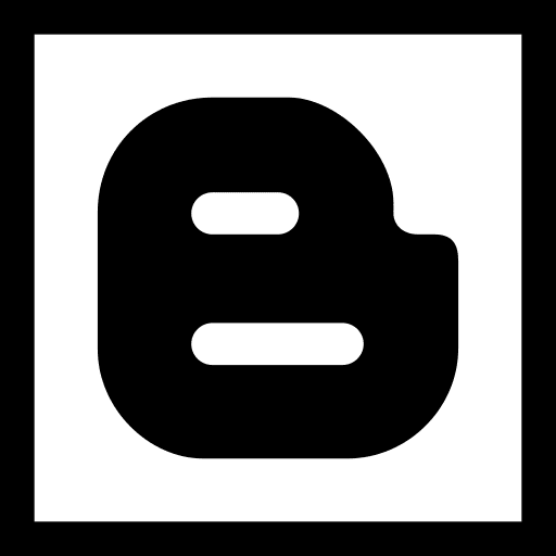 Blogger social media blog logo icon Blogger social media blog logo icon