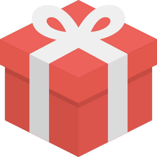 Gift present birthday and party christmas icon