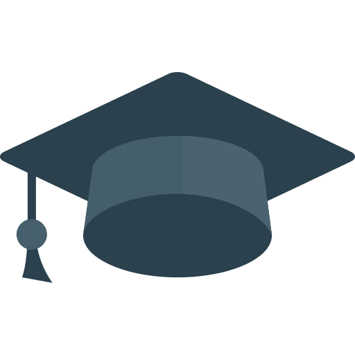 Mortarboard cap graduate mortarboard icon