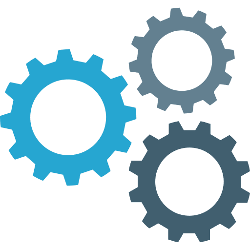 Settings action settings gear icon