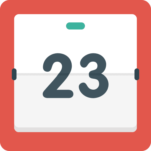 Calendar time interface calendar icon