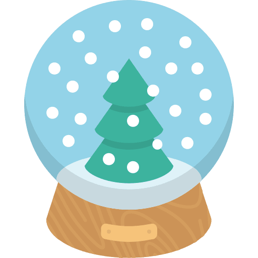 Snow globe ornament christmas christmas decorations icon