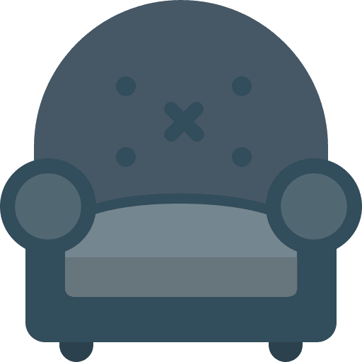 Armchair chair furniture seat icon