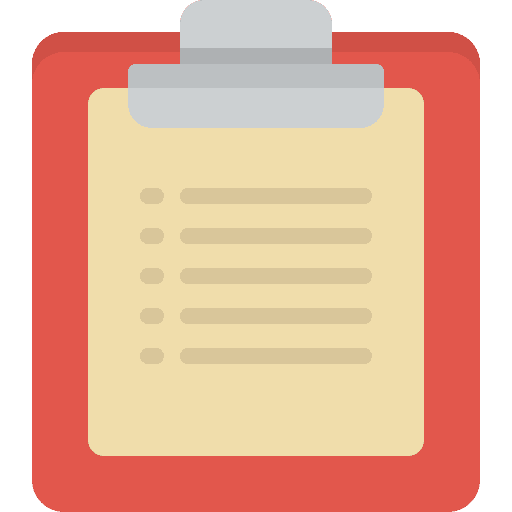 Clipboard tasks clipboard list icon