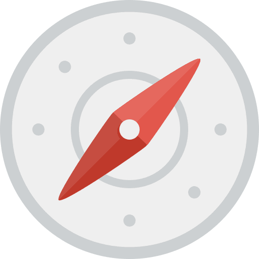 Compass tools and utensils compass orientation icon