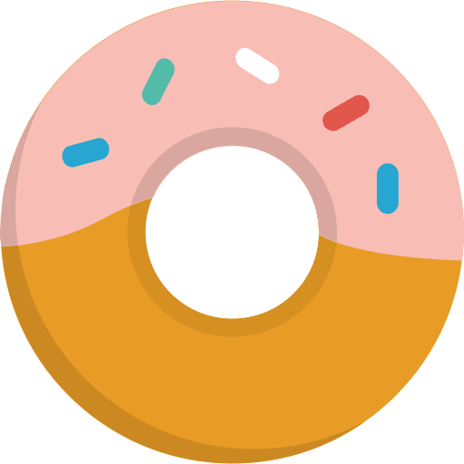 Doughnut food and restaurant sugar food icon