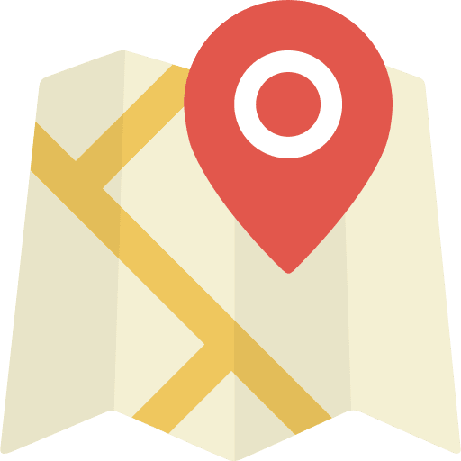 Map position maps and location geography icon