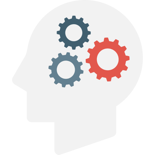 Mind intelligence people thinking icon